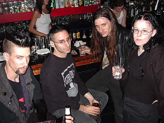 Kicking back some booze