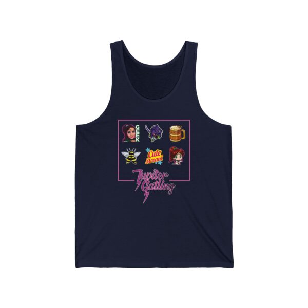 *EU* Jupiter Gatling Emotes – Unisex Jersey Tank - Image 3