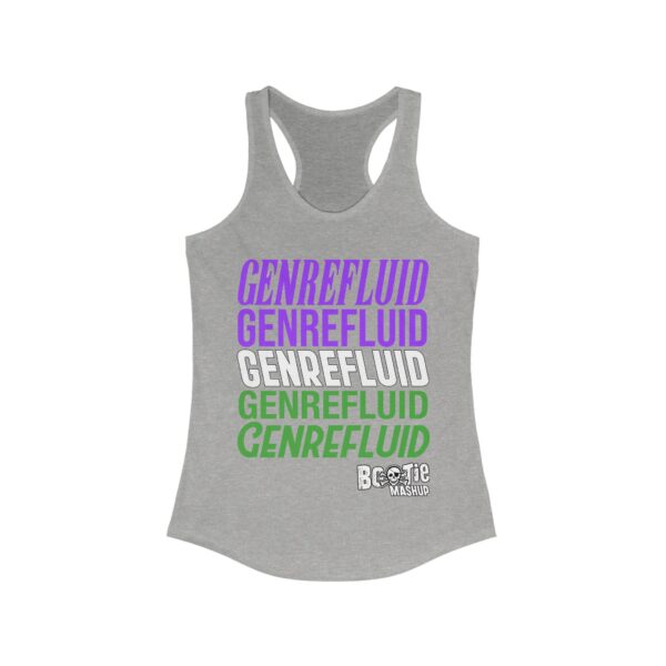 GENREFLUID (Genderqueer Flag) Slim Fit Racerback Tank - Image 3