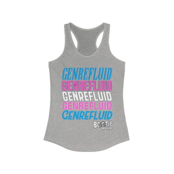 GENREFLUID (Trans Flag) Slim Fit Racerback Tank - Image 3