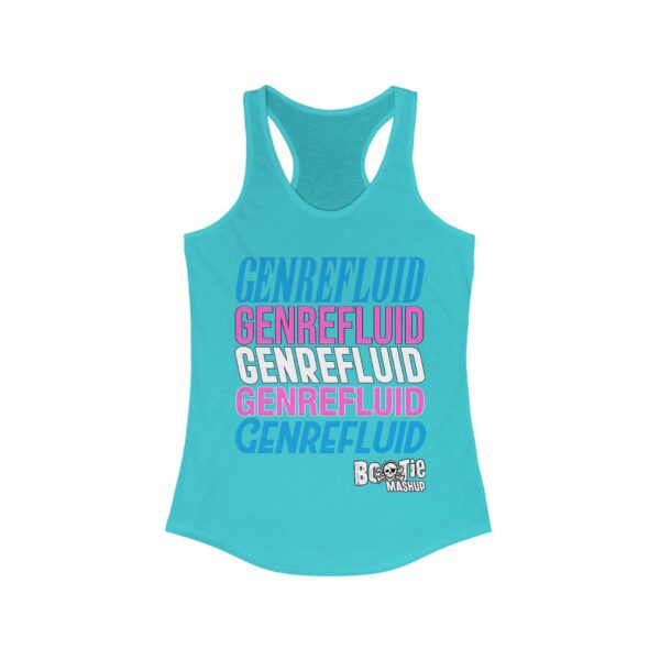 GENREFLUID (Trans Flag) Slim Fit Racerback Tank - Image 5