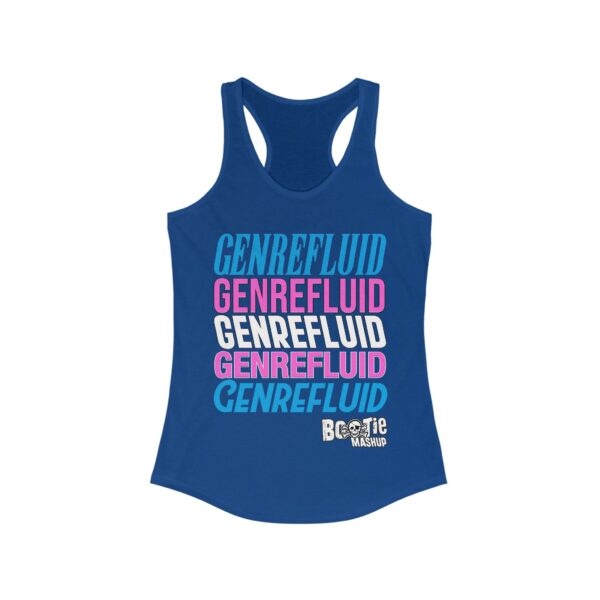 GENREFLUID (Trans Flag) Slim Fit Racerback Tank - Image 7