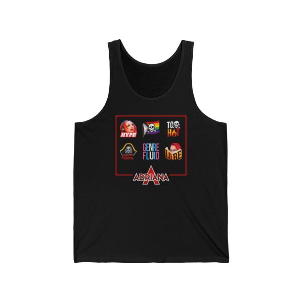 *EU* Adriana A Emotes – Unisex Jersey Tank
