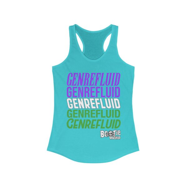 GENREFLUID (Genderqueer Flag) Slim Fit Racerback Tank - Image 5