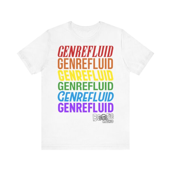 *EU* GENREFLUID (PRIDE FLAG) Unisex Jersey Short Sleeve Tee