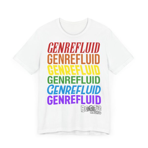 *EU* GENREFLUID (PRIDE FLAG) Unisex Jersey Short Sleeve Tee - Image 3